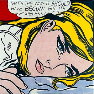  Photograph - Hopeless 1963 by Lichtenstein,Roy
