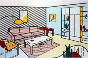 Oil Modern Painting - Modern Room, 1961 by Lichtenstein,Roy