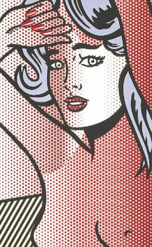 Oil nude Painting - Nude with Blue Hair by Lichtenstein,Roy