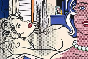 Oil blue Painting - Nudes with blue hair by Lichtenstein,Roy