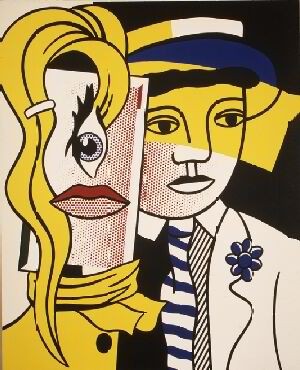  Photograph - Stepping Out 1978 by Lichtenstein,Roy