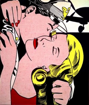  Photograph - The Kiss 1962 by Lichtenstein,Roy
