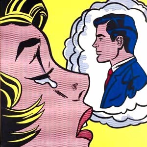  Photograph - Thinking About Him by Lichtenstein,Roy