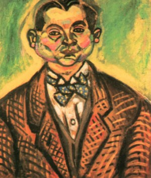 Oil abstract Painting - Joan Miro Joan Miro Self Portrait 1917 by Miro Joan