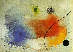 Oil abstract Painting - Miro-Painting III, 12-7-1965 by Miro Joan