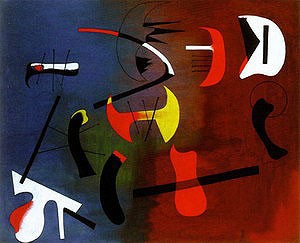 Oil abstract Painting - Painting, 1933 by Miro Joan
