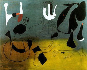 Oil abstract Painting - Painting (A), 1933 by Miro Joan