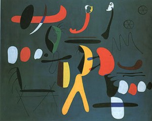 Oil abstract Painting - Painting(B) 1933 by Miro Joan