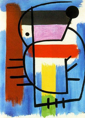 Oil abstract Painting - Seated Woman, 1931 by Miro Joan