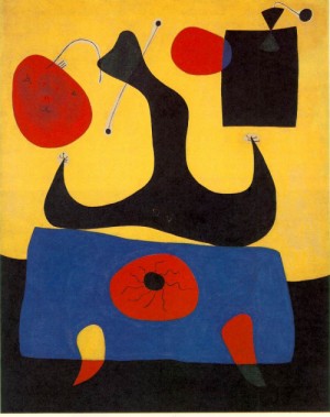 Oil woman Painting - Seated Woman I (Dona asseguda I)  1938 by Miro Joan