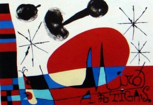 Oil abstract Painting - Terres de Grand Feu 1960 by Miro Joan