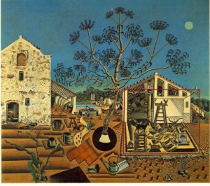 Oil abstract Painting - The Farm (La masia)  1921-22 by Miro Joan