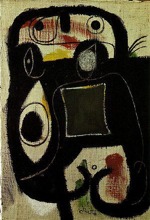 Oil woman Painting - Woman, 5-3-1976 by Miro Joan