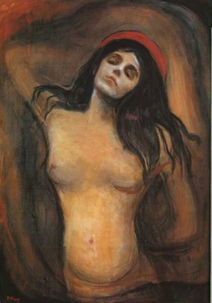 Oil madonna Painting - Madonna by Edvard Munch