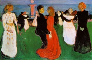 Oil life Painting - The Dance of Life  1899-1900 by Edvard Munch