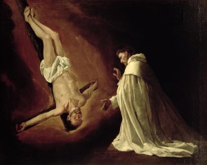 Oil zurbaran francisco de Painting - Appearance of St Peter to St Peter Nolasco by Zurbaran Francisco de