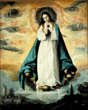 Oil zurbaran francisco de Painting - The Immaculate Conception by Zurbaran Francisco de