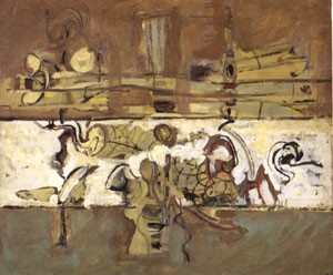 Oil abstract Painting - 292 UNTITLED 1947 by Rothko,Mark