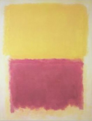 Oil abstract Painting - Beige, Yellow and Purple by Rothko,Mark