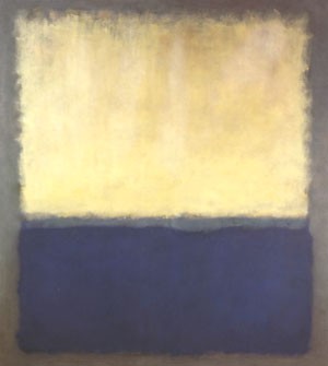 Oil blue Painting - Light Earth and Blue 1954 by Rothko,Mark