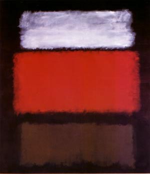 Oil abstract Painting - No 1 White Red 1962 by Rothko,Mark
