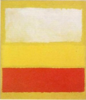 Oil red Painting - No 13 White Red on Yellow by Rothko,Mark