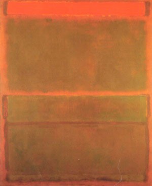 Oil red Painting - No 14~No 9 (Red Over Three Browns) by Rothko,Mark