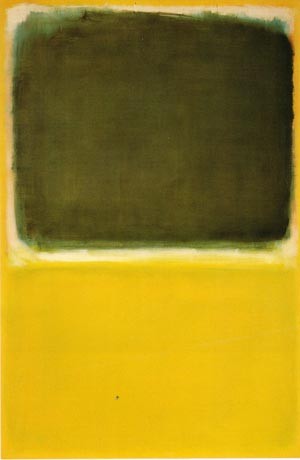 Oil green Painting - No 16 Green White Yellow Yellow by Rothko,Mark