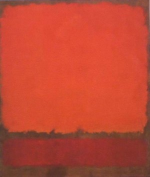 Oil abstract Painting - Orange,Red,and Red 1962 by Rothko,Mark