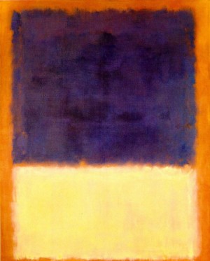 Oil abstract Painting - Red, Orange, Tan and Purple  1954 by Rothko,Mark