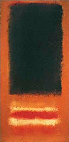 Oil red Painting - Untitled, (black ,orange ,red white)1950 by Rothko,Mark