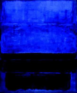 Oil abstract Painting - Untitled Blue by Rothko,Mark