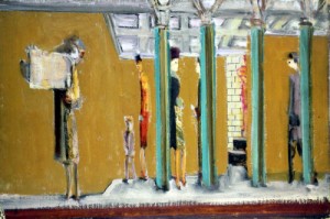 Oil abstract Painting - Untitled (Subway),1937 by Rothko,Mark