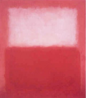 Oil abstract Painting - White over Red by Rothko,Mark