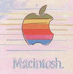 Oil abstract Painting - Apple by Warhol,Andy