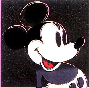 Oil abstract Painting - Big Mickey by Warhol,Andy