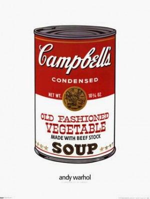 Oil abstract Painting - Campbell's Soup by Warhol,Andy