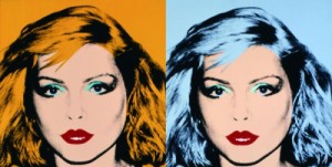Oil abstract Painting - Debbie Harry 1980 by Warhol,Andy