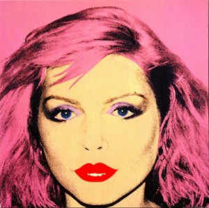 Oil abstract Painting - Debbie Harry(aw-183C) by Warhol,Andy