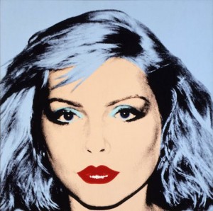 Oil abstract Painting - Debbie Harry (detail),1980 by Warhol,Andy