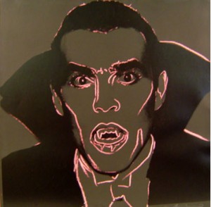 Oil Abstract Painting - Dracula  1981 by Warhol,Andy