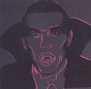 Oil abstract Painting - Dracula 1981 by Warhol,Andy