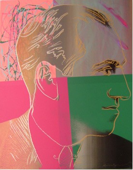 Oil Abstract Painting - George Gershwin 1980 by Warhol,Andy