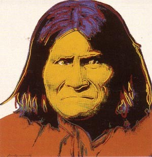 Oil abstract Painting - Geronimo by Warhol,Andy