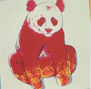 Oil abstract Painting - Giant Panda by Warhol,Andy