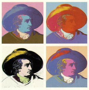 Oil abstract expressionism Painting - Goethe  1982 by Warhol,Andy