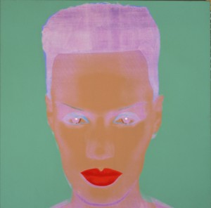 Oil abstract Painting - Grace Jones, 1986 by Warhol,Andy