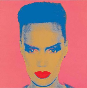 Oil abstract Painting - Grace Jones by Warhol,Andy