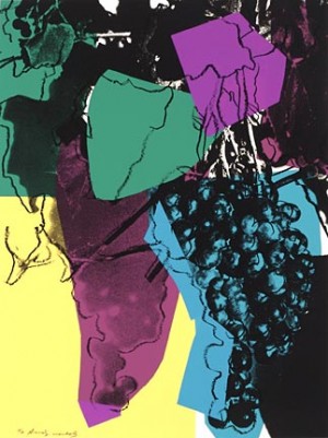 Oil abstract expressionism Painting - Grapes 6 by Warhol,Andy