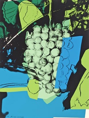 Oil abstract expressionism Painting - Grapes4 by Warhol,Andy